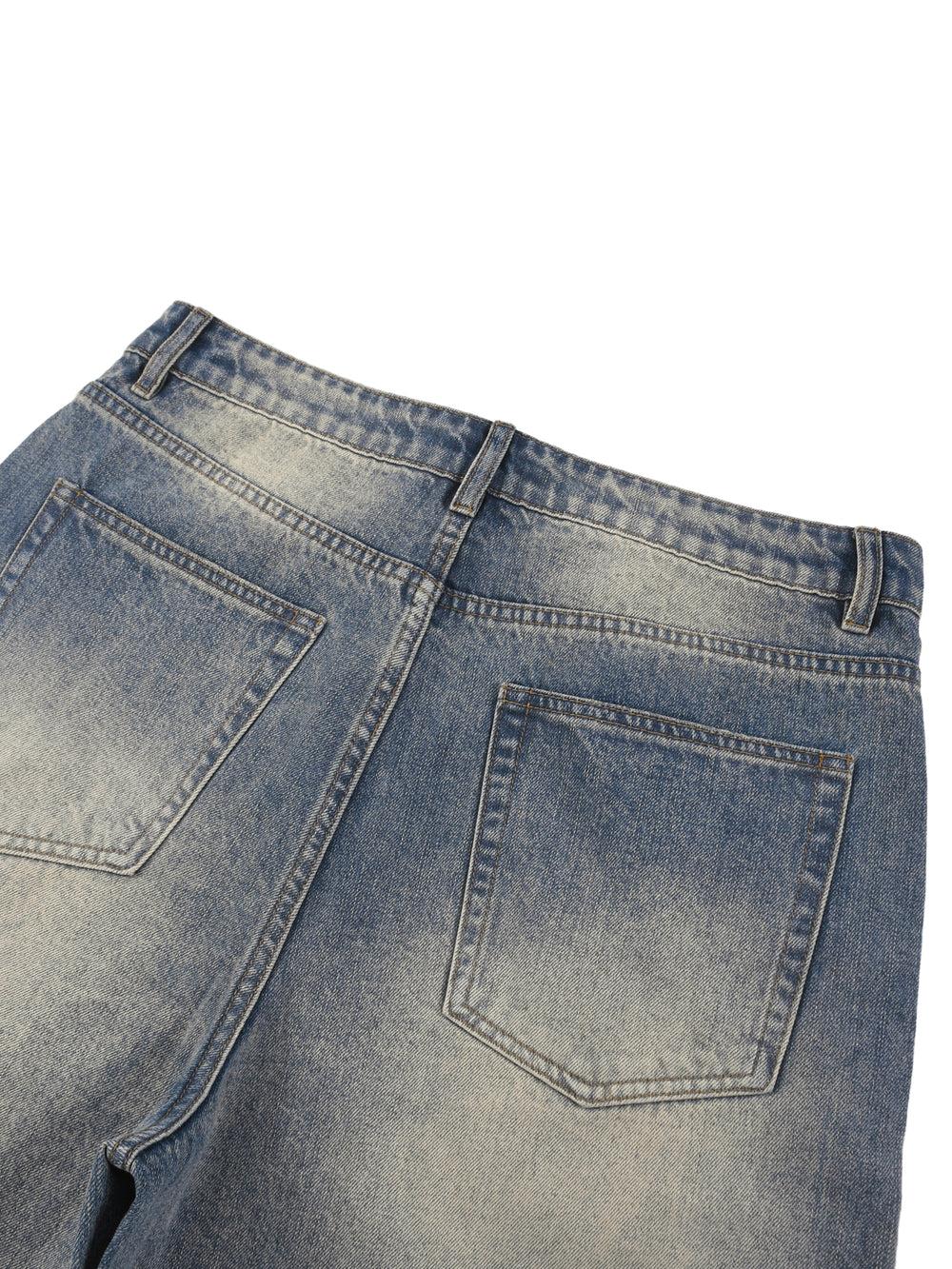 Unisex Faded Distressed Baggy Denim Shorts