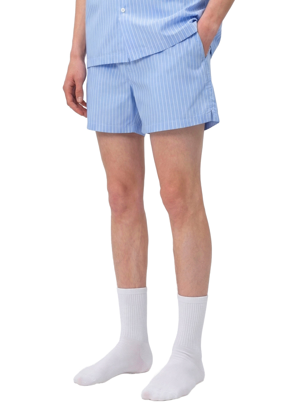 Men Striped Elastic Waist Shorts | shorts men,shorts women,shorts,short sleeve button down,short sleeve tops for women