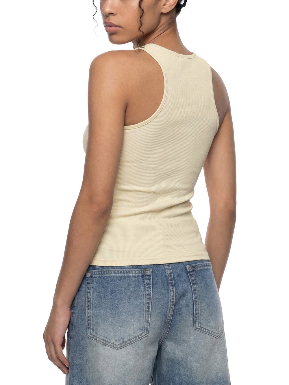 Women Slim Fit Ribbed Racerback Tank Top | tank top,tank top,tank tops women,tank top with built in bra,tank tops women y2k
