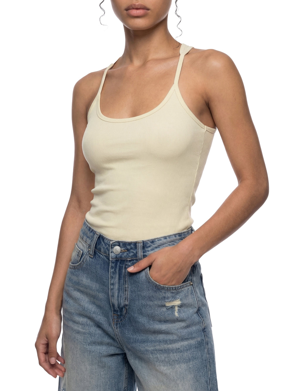 Women Slim Fit Ribbed Racerback Tank Top | tank top,tank top,tank tops women,tank top with built in bra,tank tops women y2k