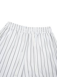 Unisex Striped Loose Fit Shorts | shorts men,shorts women,shorts,short sleeve button down,short sleeve tops for women