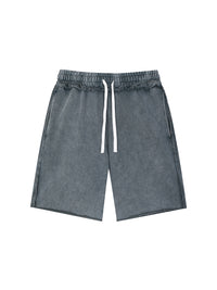 Unisex Mineral Wash Raw Edge Shorts | shorts men,shorts women,shorts,short sleeve button down,short sleeve tops for women