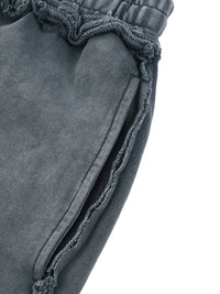 Unisex Mineral Wash Raw Edge Shorts | shorts men,shorts women,shorts,short sleeve button down,short sleeve tops for women