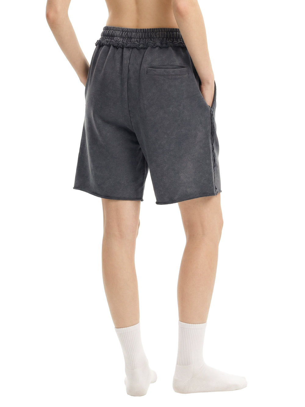 Unisex Mineral Wash Raw Edge Shorts | shorts men,shorts women,shorts,short sleeve button down,short sleeve tops for women
