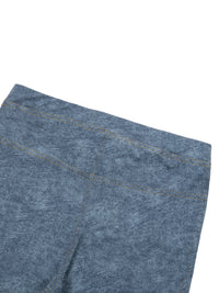 Women's Faux Denim Zip-Fly Leggings