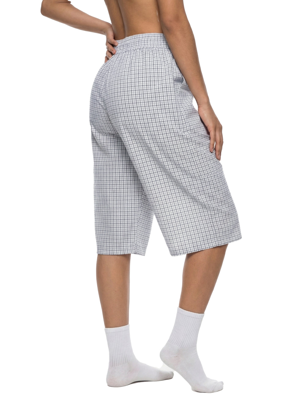 Unisex Plaid Loose Capri Shorts | shorts men,shorts women,shorts,short sleeve button down,short sleeve tops for women