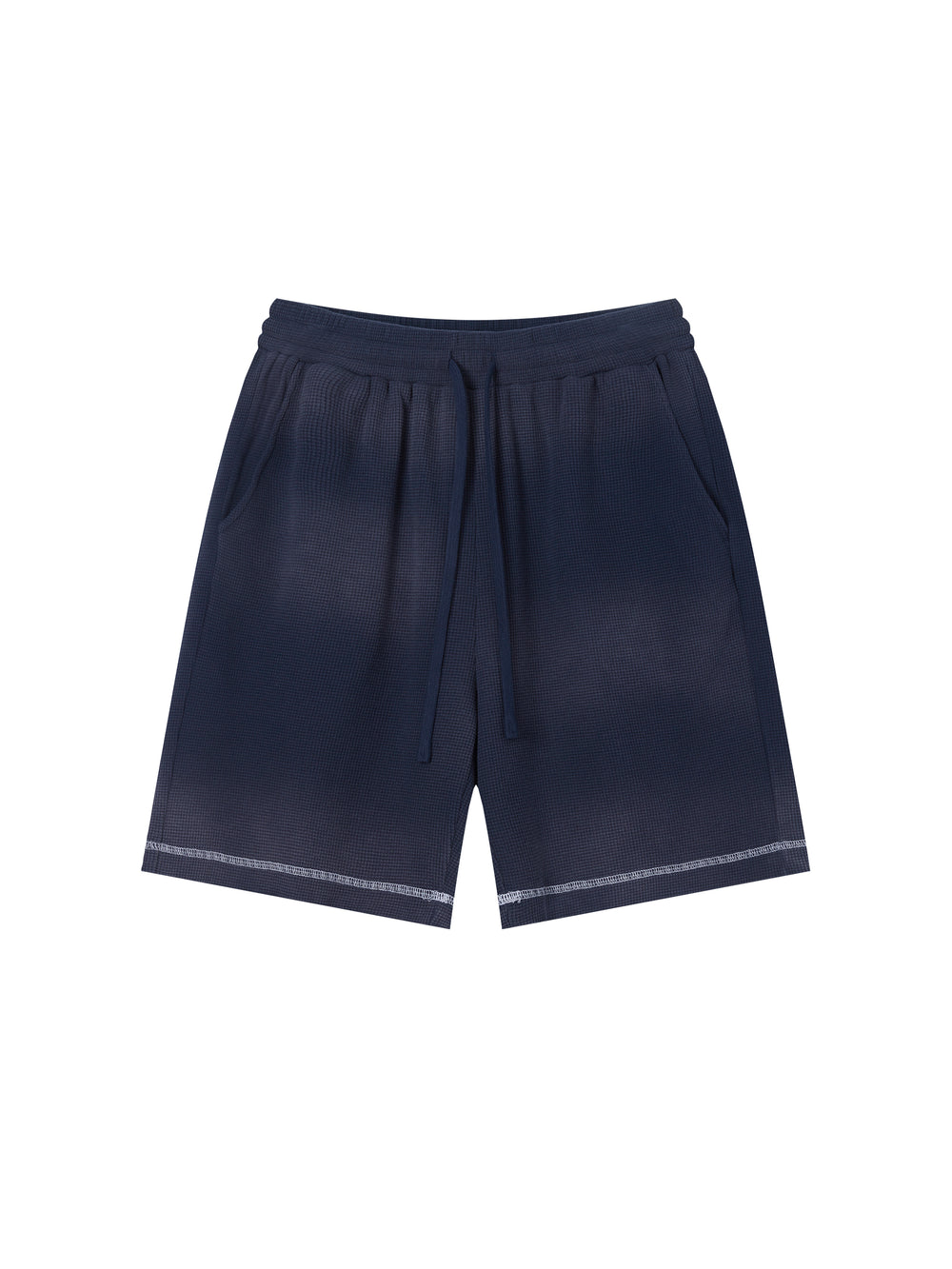 Unisex Sunfade Waffle Raw Hem Shorts | shorts men,shorts women,shorts,short sleeve button down,short sleeve tops for women