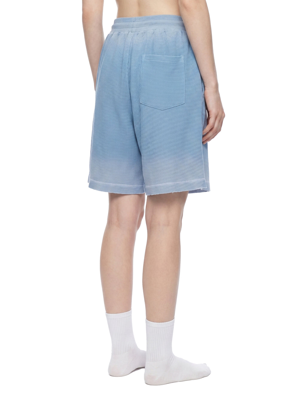 Unisex Sunfade Waffle Raw Hem Shorts | shorts men,shorts women,shorts,short sleeve button down,short sleeve tops for women