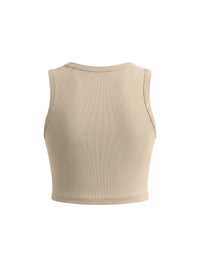 Women's Tight Crewneck Crop Tank Top | tank top,tank top ,tank tops women,tank top with built in bra,tank tops women y2k