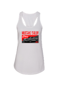 Ford 1967 Mustang GT500 Women’s Tank Top | Muscle Car Racerback | Sizes S–2XL | Hot Pink, Tahiti Blue, White, Black, Royal Blue