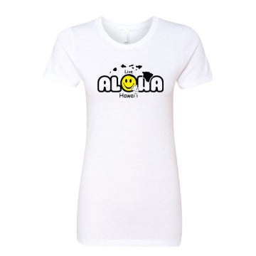 Women’s “Live Aloha Hawai’i” Graphic T-Shirt – Soft, Stylish & Island-Inspired