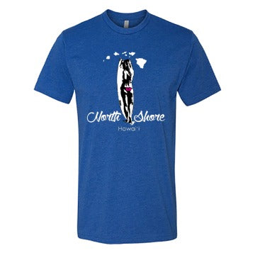North Shore Hawaii Men’s Graphic T-Shirt – Surf-Inspired Island Style