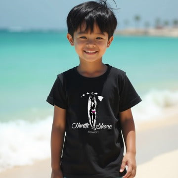 North Shore Hawai‘i Youth T-Shirt – Surf Girl Island Design