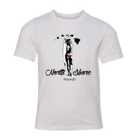 North Shore Hawai‘i Youth T-Shirt – Surf Girl Island Design