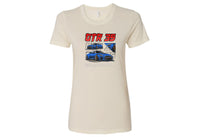 Nissan GTR 35 Women’s T-Shirt – Lightweight, Fitted Tee in Black, Hot Pink, Royal, White | Sizes Small to 2XL